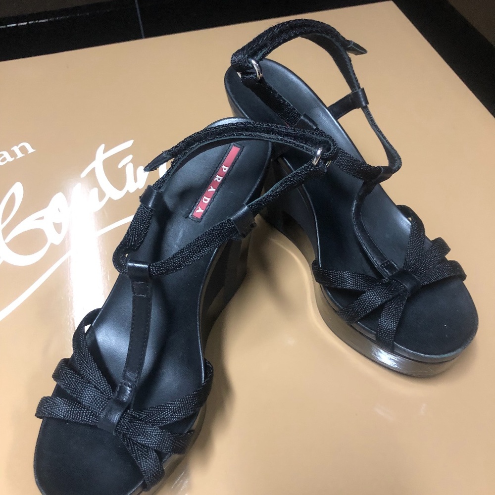Women's Prada Wedges - Black